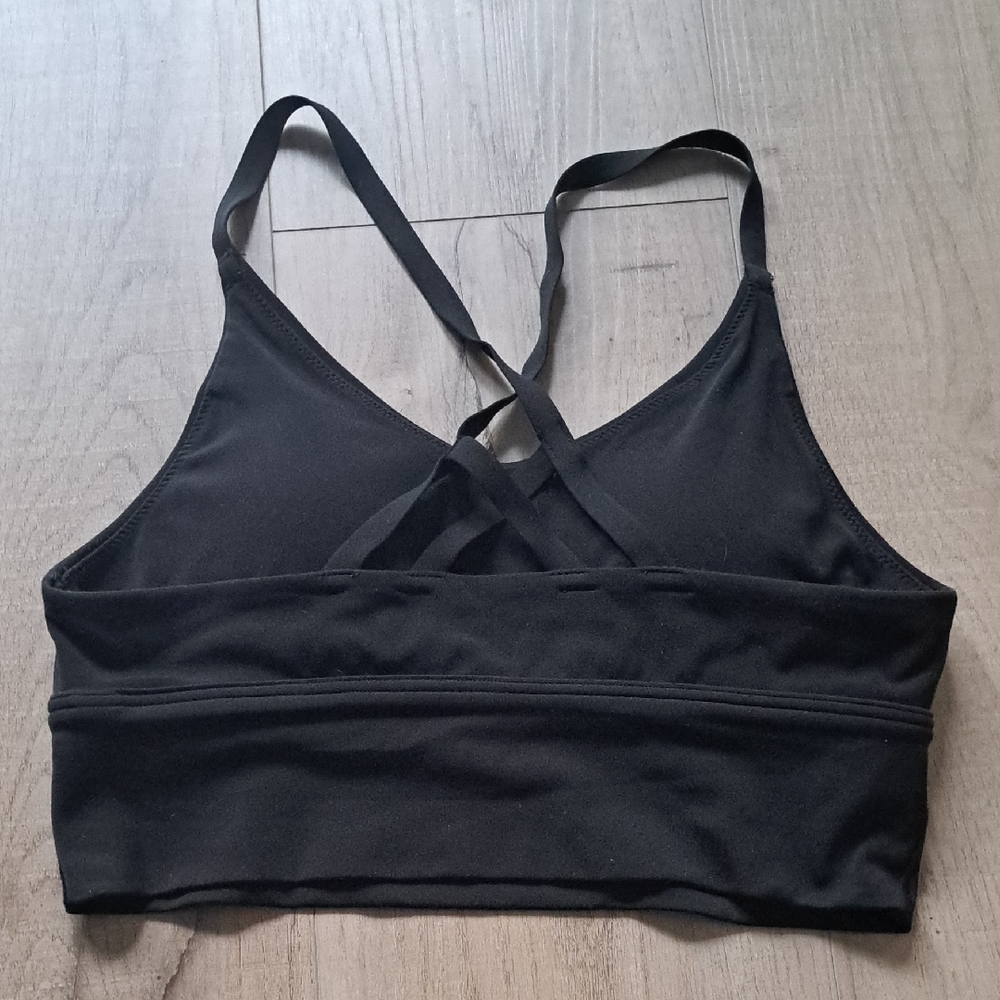 Aerie Black Cross-Back Sports Bra